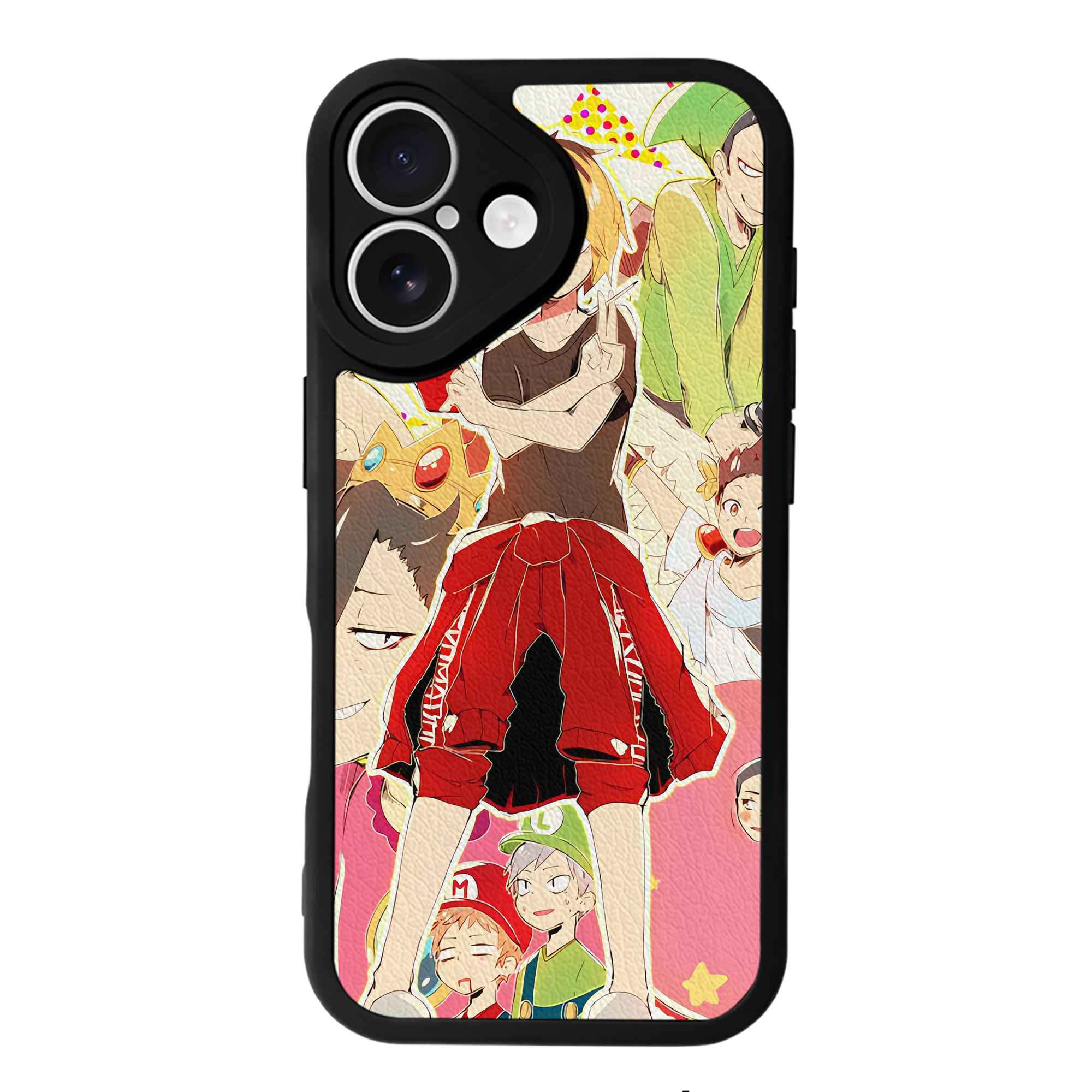（画像用） ハイキュー!! Haikyu!! 【iPhone 16シリーズ対応】シリコンスマホケース（レザー調） 材質：シリコン